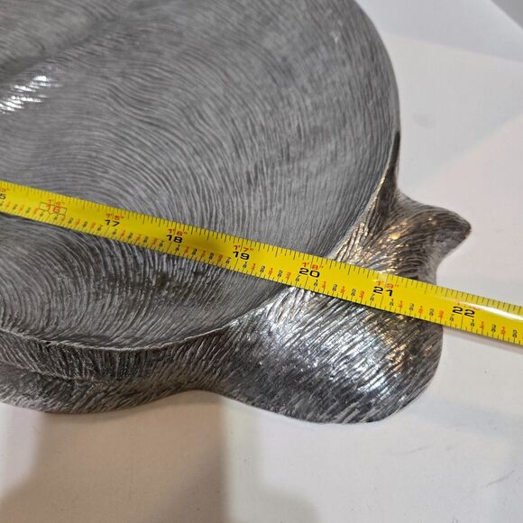 1990 ARTHUR COURT Briar Rabbit Divided 22" Bunny Tray Platter Red Carnelian Eye - Picture 9 of 10